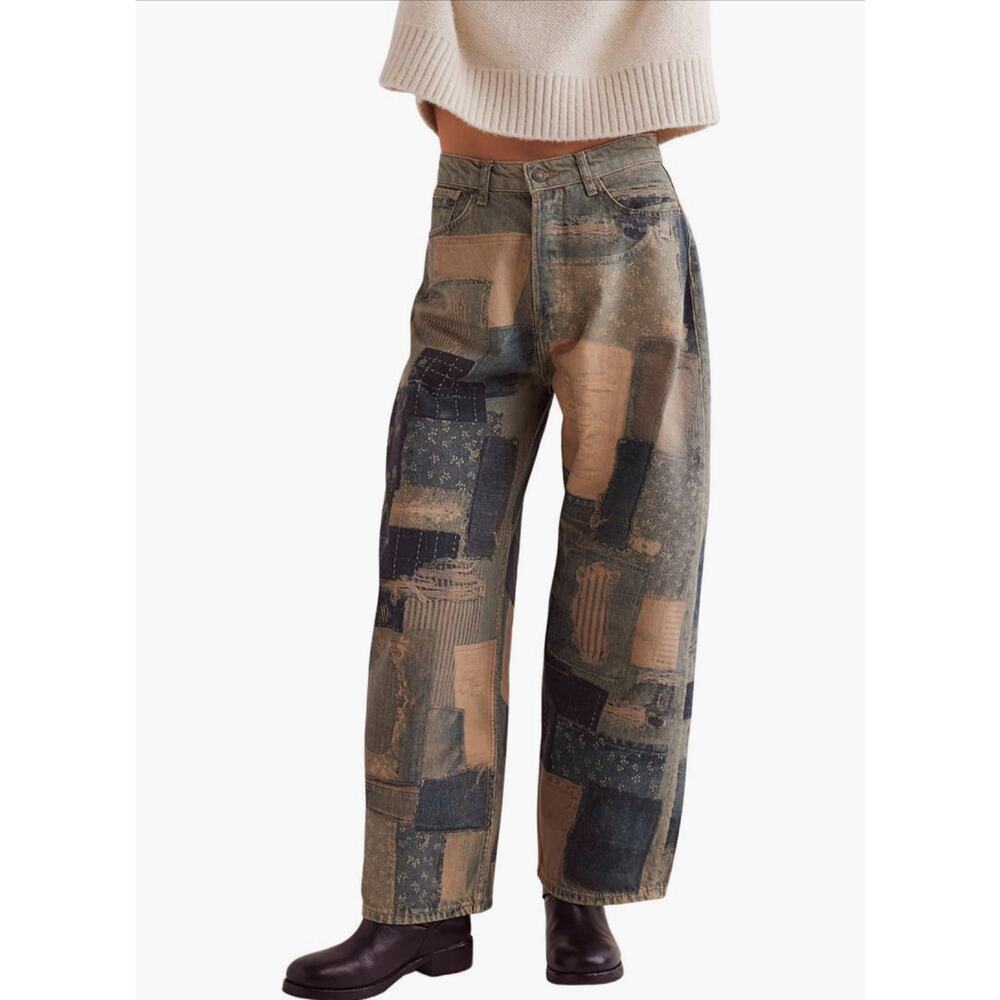 NWT Free People Illusion Barrel Jeans - 27 - Picture 2 of 4